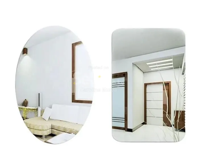 Peel & stick unbreakable mirror