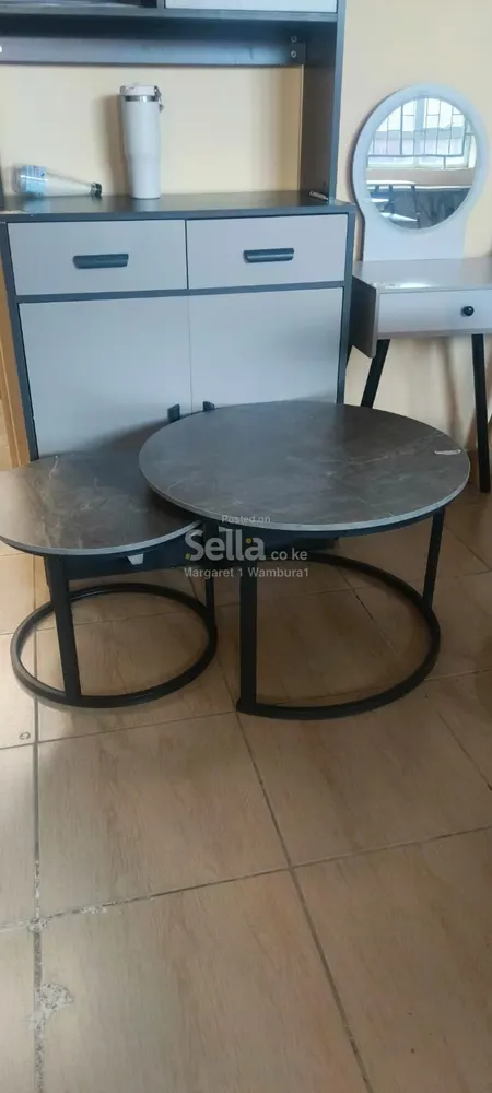 Mdf coffee table marble effect