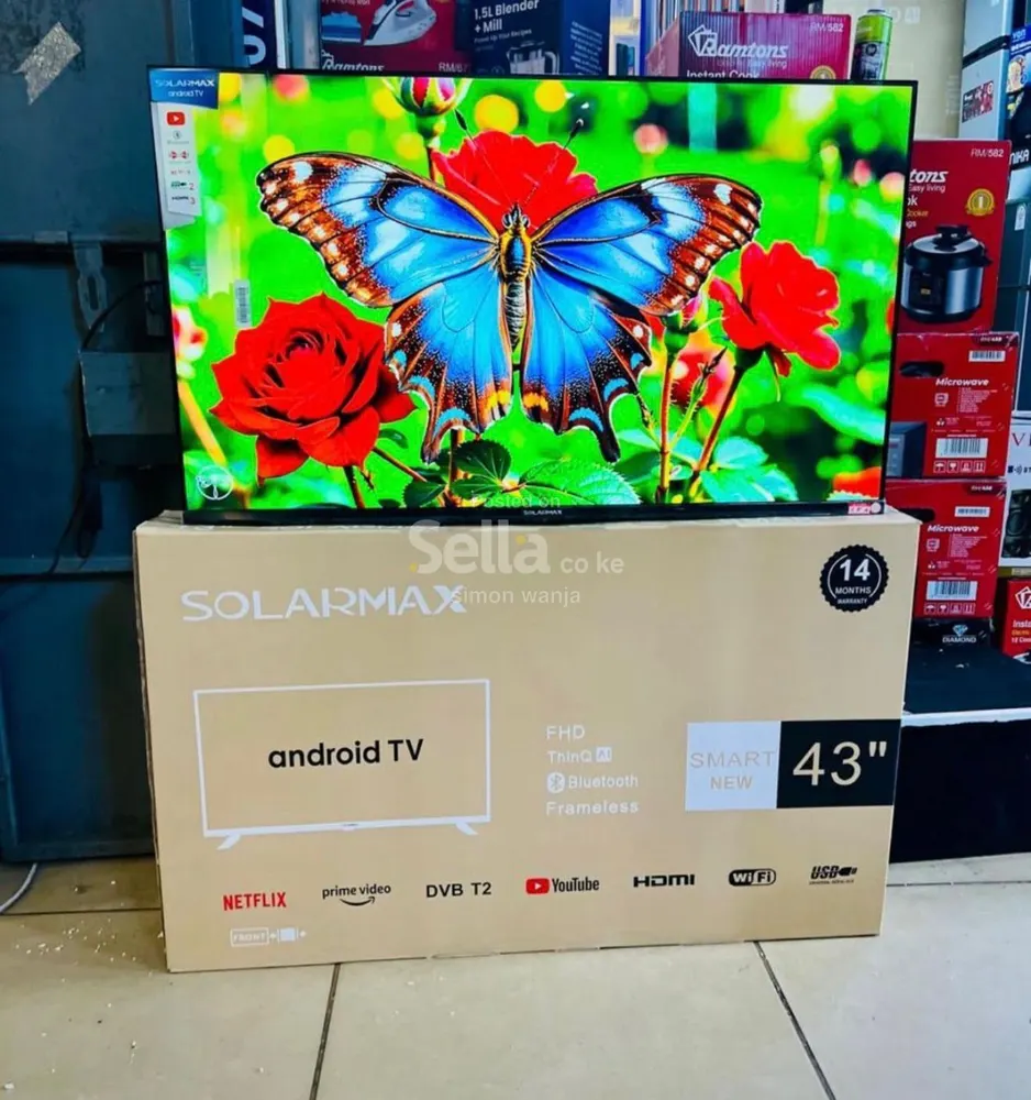 *Solarmax 43" Android QLED Smart TV 