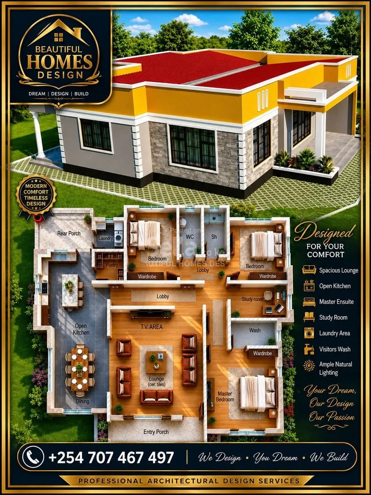 Architectural plan design and construction services 