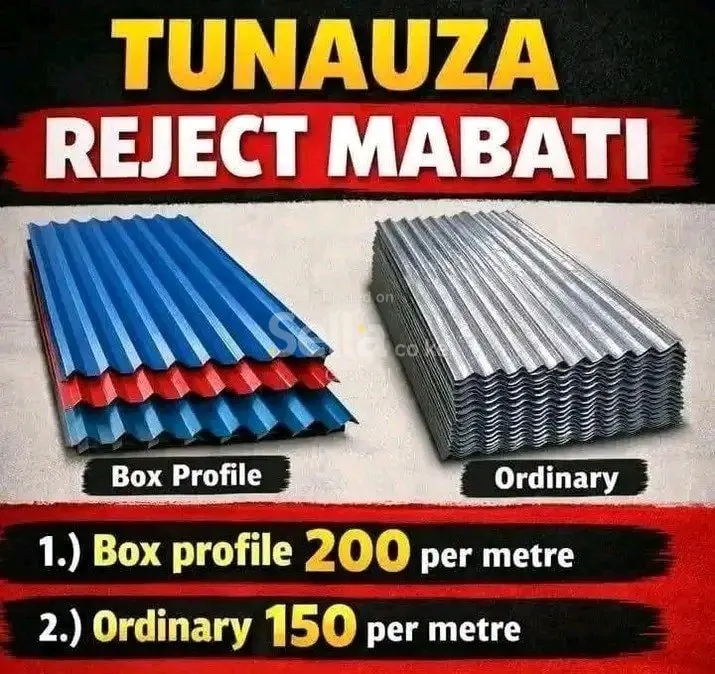 ORDINARY MABATI 3mtr ksh 850/=