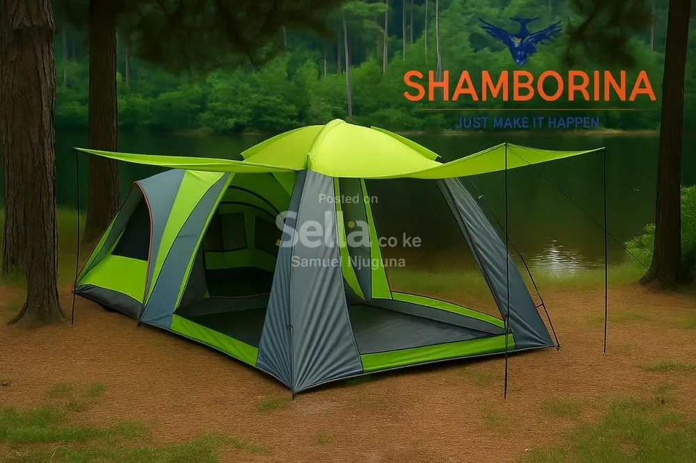 2-in-1 Family Camping Tent - 10 to 12 Persons 🏕️💚