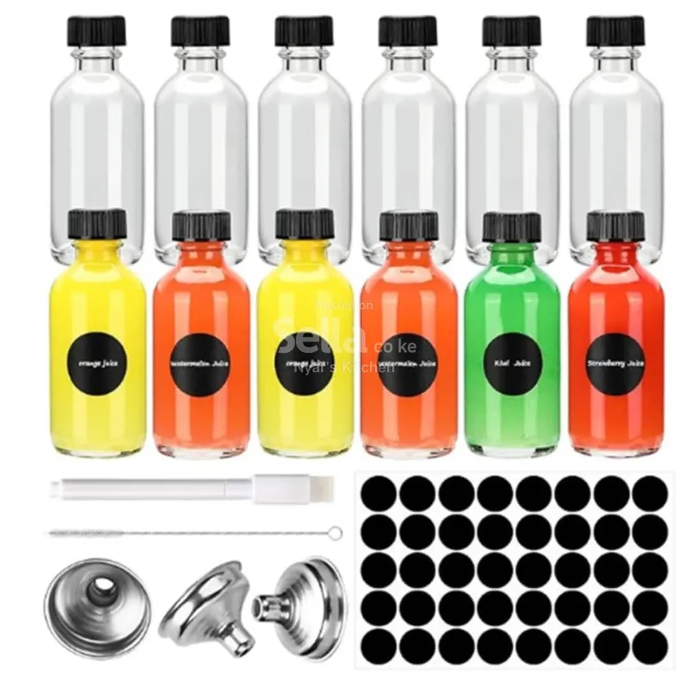 Ginger shots glass bottles
