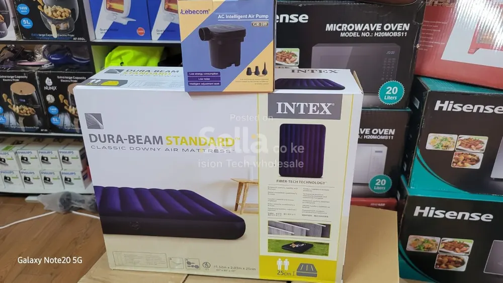 Intex inflatable matress * 10" thickness * 6 feet length * 6*6. 