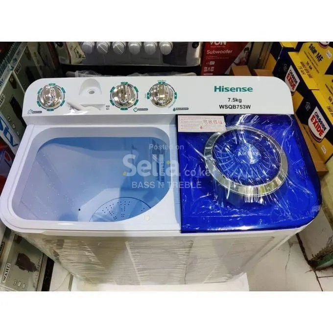 Hisense 13.5 twin tab washing machine 