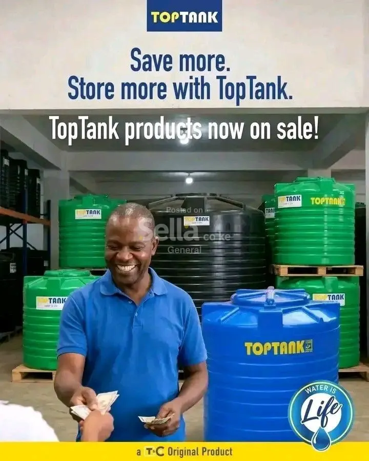 WATER TANKS AVAILABLE  ; KENTANK, ROTO TANK AND TOPTANK  10000LTR KSH 48,500/=
