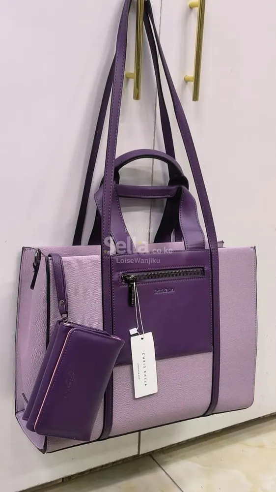 Premium Women's Large Office Tote Bag + Matching Wallet | Elegant Work Handbag