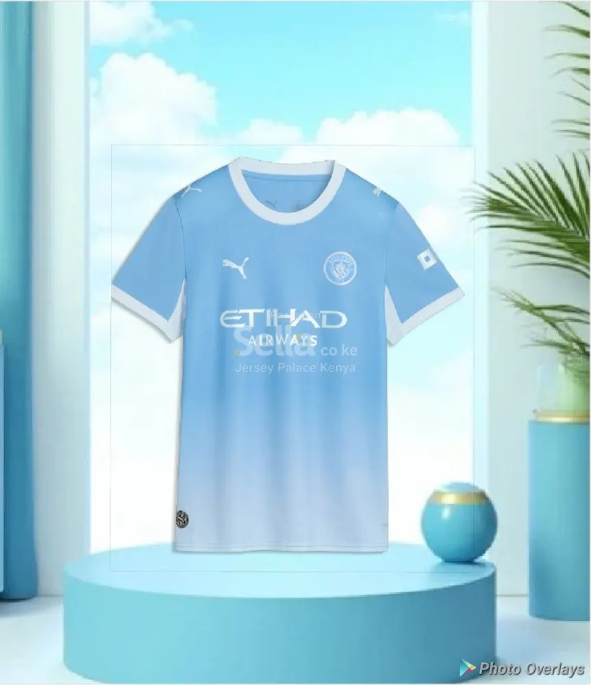 Original Authentic Player Version Manchester City Puma Football Jersey - Blue Etihad Airways Season 26/27