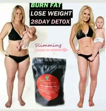 Slimming Tea Flat Tummy Detox Tea Weight Loss Fat Burner Natural Herbal 100% Organic 28 Days Slim & Detox Tea Body Sllimming Tea -