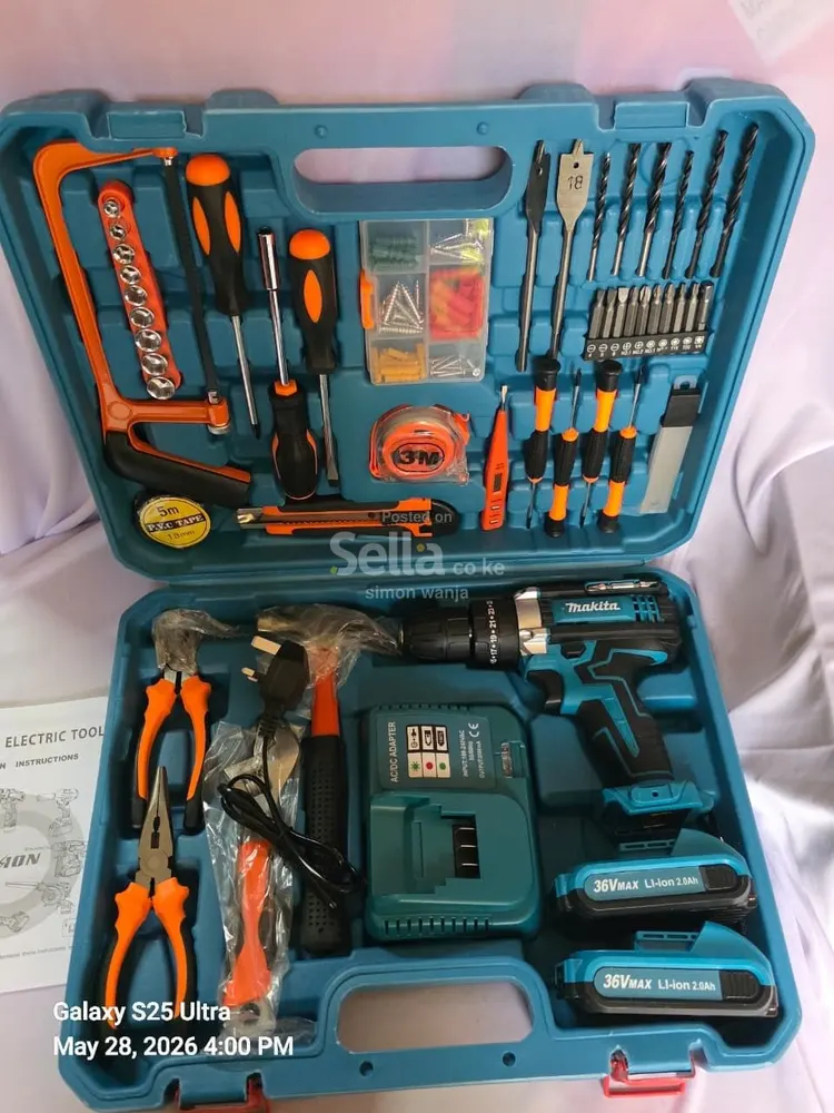 Makita cordless 118pcs toolset 