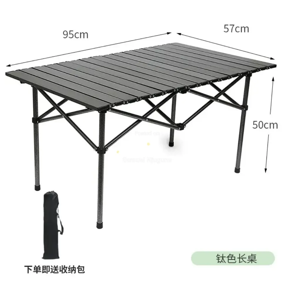 6-Person Foldable Camping Picnic Table 🏕️⚫