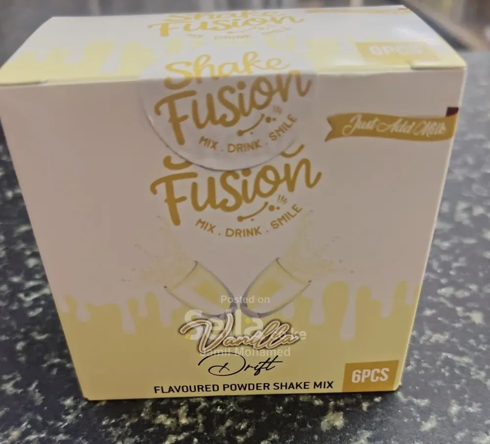 Shake Fusion Vanilla Flavored Power Shake Mix Pack of 6 Pcs