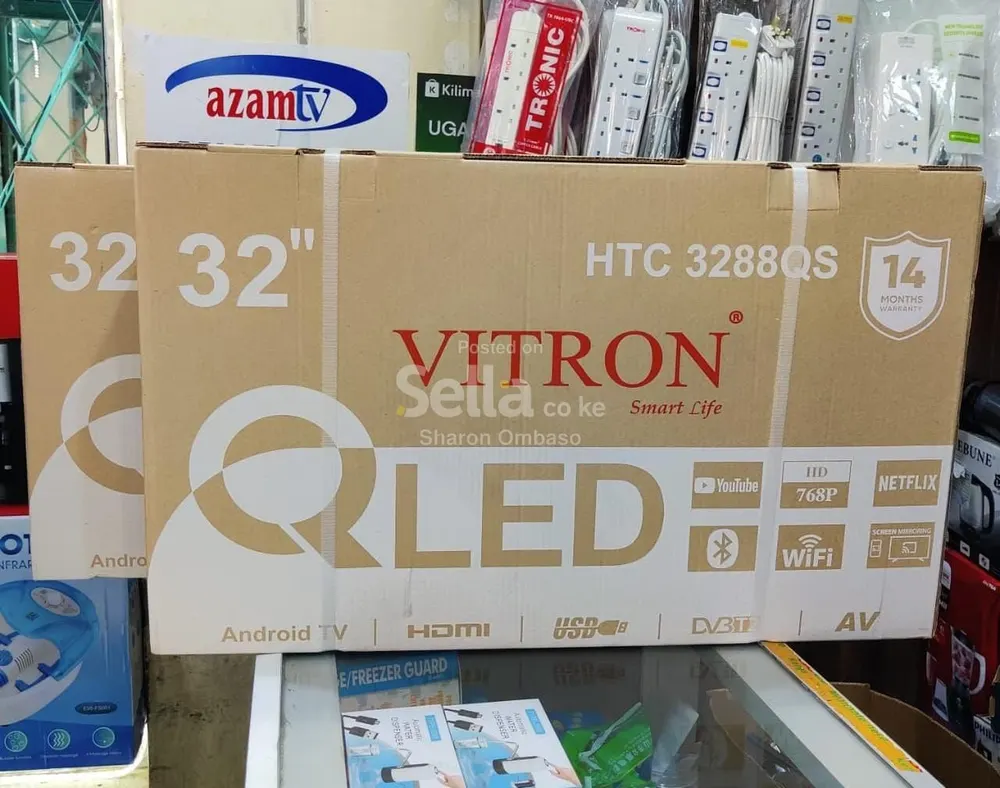 *Vitron 32" QLED  Smart Android Frameless with Bluetooth