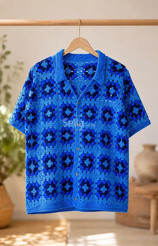 Handmade crotcheted shirt