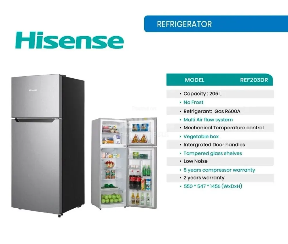Hisence refrigerator 