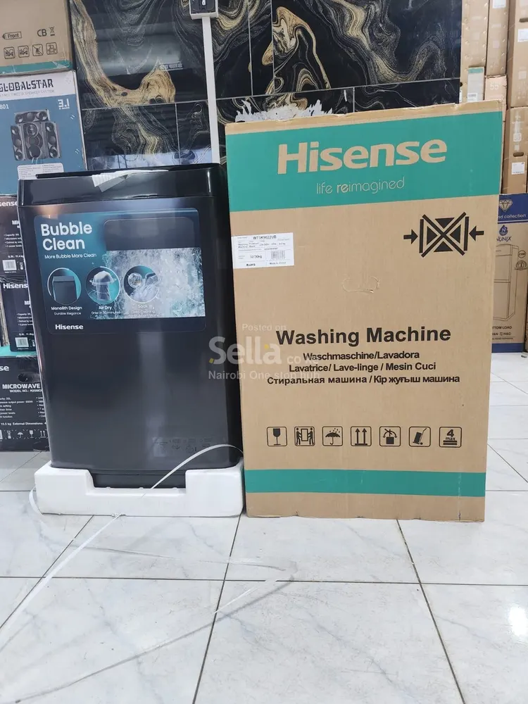Hisense 9KG Top Load Fully Automatic Washing Machine – KSh 37,000 ✨