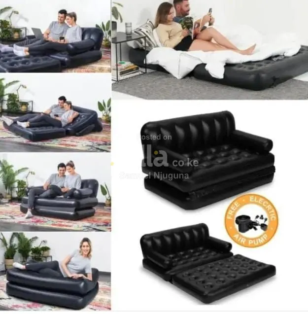 2 seater Bestway inflatable pullout sofa with (manual or electric) pump.