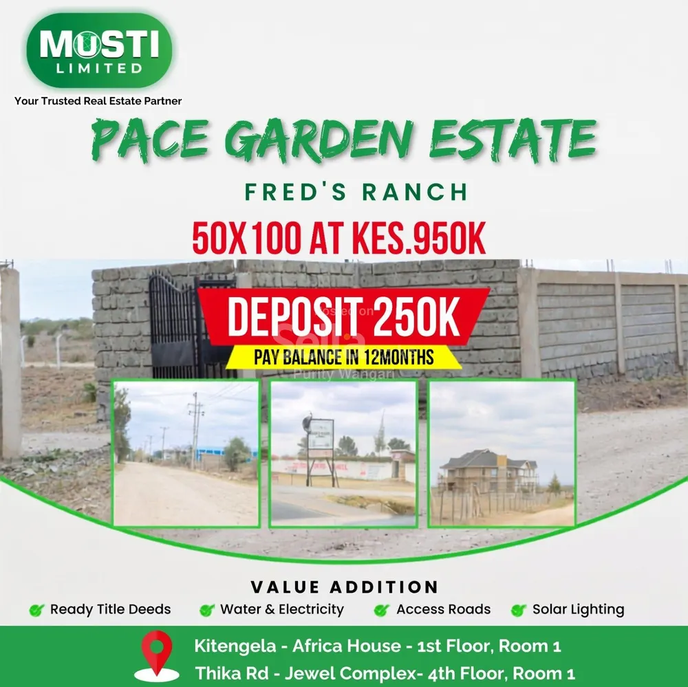 Prime plots for sale with ready title deeds