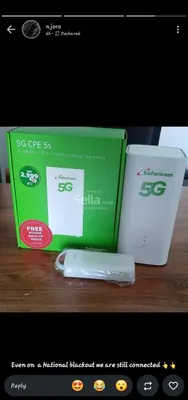 Safaricom 5g router with in -build powerback 5000mah
