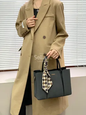 Elegant Premium Women's Office Tote Bag + Matching Wallet + Adjustable Strap