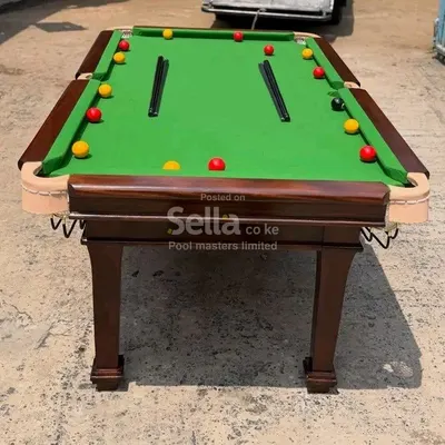 Pool table. [ domestic mahogany ]