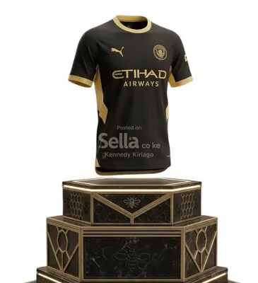 Authentic Player Version Manchester City Black & Gold Jersey - Etihad Airways Season 26/27