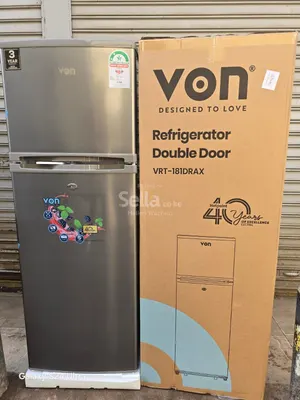 VON VRT-181DRAX Double Door Fridge 181 Liters refrigerator