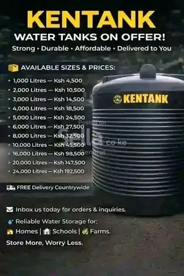ROTO TANK DOUBLE LAYER 5000L KSH 24,500/=