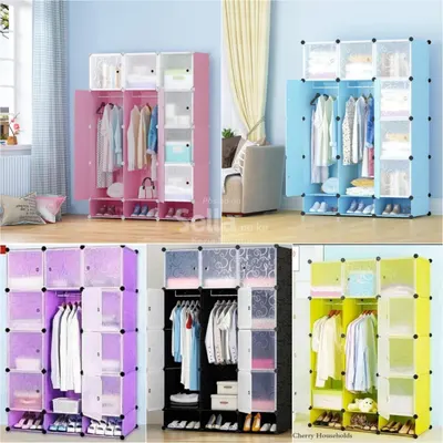 Plastic wardrobe 3 column 