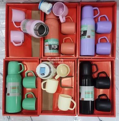 Gift thermos  450ml thermocup +3 cups 