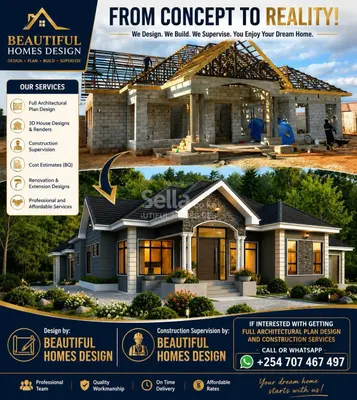 Architectural plan for four bedroom with all bedrooms ensuite 