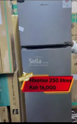 Hisense 250 liters no frost fridge -offer 16000