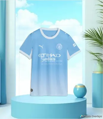 Original Authentic Player Version Manchester City Puma Football Jersey - Blue Etihad Airways Season 26/27