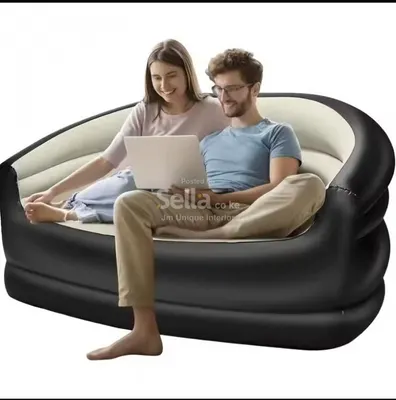 5 in 1 inflatable Couch lazy Sofa bed with L-shaped armrest                    