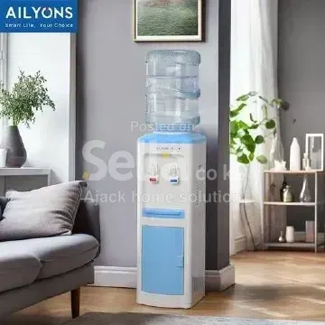 Brand New AILYONS AFK- 111 Household Appliance Hot and Normal Standing Water Dispenser with Storage Cabinet 2 Faucets KitchenAppliance