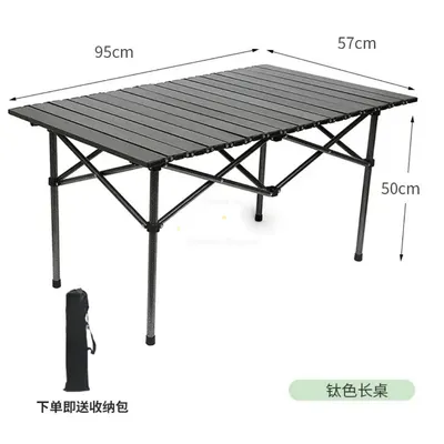 6-Person Foldable Camping Picnic Table 🏕️⚫