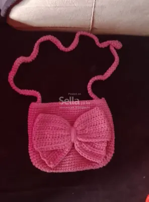 Small cute crocheted bag 