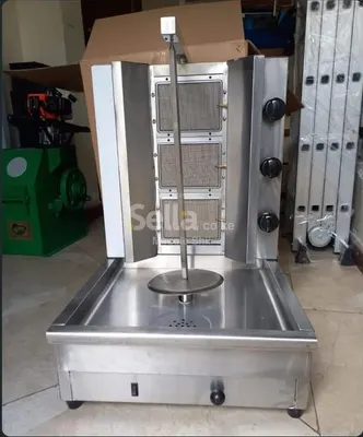 Commercial shawarma 3 gas burner machine 