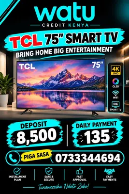 TCL 75 INCH SMART TV 