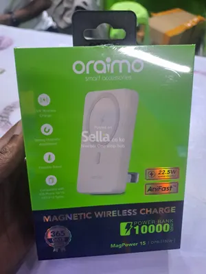 Oraimo MagPower 15 Magnetic Wireless Power Bank 10,000mAh – KSh 3,500 ⚡🔋