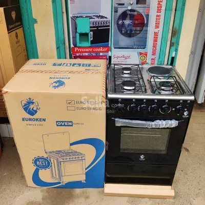*Euroken Standing Cooker 3G+1E with electric oven 50x55cm  cooker